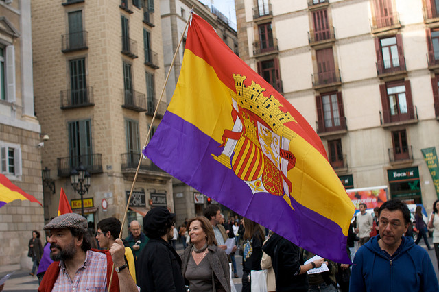 Catalonian Independence Demonstrator Catalonian Independence Demonstrator